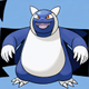 Snorlax run through the AI seems to get melded with a Blastoise's face.